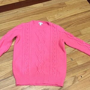 GAP Women's Bright Pink Cable Knit Sweater